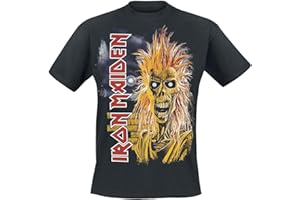 Iron Maiden 1st Album Tracklist Männer T-Shirt schwarz Band-Merch, Bands