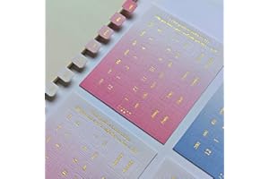 ETNCY LIFE 10 fogli adesivi mensili, schede di indice colorate, separatori per ufficio, studi, organizzazioni (Elegant)