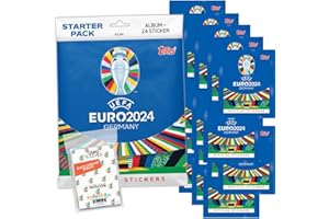 COLLECT-IT.DE MY HOME OF CARDS + TOYS Lot de 20 autocollants de collection UEFA Euro 2024 Allemagne 1 Starter + 20 sacs + pochettes exclusives collect-it