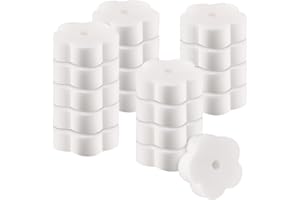 BQSHX 18 Pieces Oil Absorbing Scum Sponge,Filter Scum Sponge for Hot Tub,Cleaning Sponge Filter for Hot Tubs, Swimming Pools, Spas (Petal-shaped)