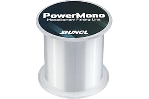 RUNCL PowerMono Angelschnur, monofile Angelschnur, 300/500/900 Yds – ultimative Stärke, Stoßdämpfer, hängen im Wasser, knotenfreundlich – Mono-Angelschnur 1,4–15,9 kg, niedrig und gut sichtbar erhältlich
