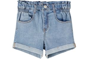 NAME IT Mädchen Nkfbella Dnmtazza Hw Noos Jeans-Shorts