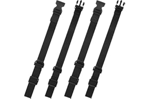 Tucnoeu 2 pary regulowanych pasków na klatkę piersiową, pasek na mostek z klamrą szybkiego zwalniania, czarny uniwersalny pasek przedłużający do plecaka dla dzieci, wędrówek i joggingu, Czarny, Width: