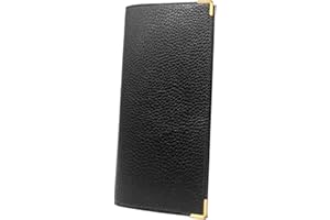 LIVAN - L702 - Porte chéquier Longue - Porte Cartes - Cuir - Format Classique - Homme Femme - 23,5 x 10 cm (Noir T)