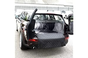 UK CUSTOM COVERS CUSTOM DESIGNS FOR ULTIMATE PROTECTION UK Custom Covers QBL340 Tailored Waterproof Quilted Boot Liner Mat Black -To Fit Mini Clubman (Raised Floor) 2015 Onwards