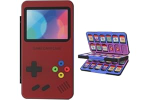 THELIFELICIOUS Switch Game Card Aufbewahrungsbox für Nintendo Switch/Switch OLED/Switch Lite, Gradient Color Lining Spiele Kartenhalter mit 48 Game Card Slots & 24 Micro SD Card Slots.
