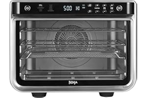 ‎NINJA Ninja Foodi 10-in-1 Multifunktions-Ofen, tragbarer Mini-Ofen für Arbeitsflächen, Mehrzweck-Ofen mit 10 Kochfunktionen; Air Fry, Rösten, Grillen, Backen und mehr, Silber/Schwarz DT200EU