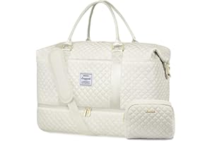 LOVEVOOK Borsa da Viaggio Donna Borsone Palestra Donna Bagaglio a Mano Easyjet Cabin Bag Weekend Travel Duffel Gym Bag con Organizer Valigia Grande Borsa Parto Ospedale Mamma Nascita per Aereo Sauna