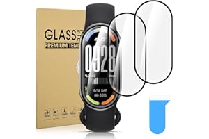 Diruite 3 pezzi Pellicola Protettiva per Xiaomi Smart Band 10 Protezione Schermo,HD Curvato Pmma Materiale Antigraffi Senza Bolle Protettiva Schermo