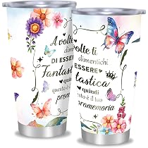 ZenMood Regalo Donna Compleanno, Idee Regalo Donna Tazza Termica ...