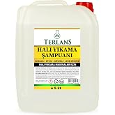 Terlans Parf&uuml;ml&uuml; Halı Yıkama Şampuanı, 5 Lt Makine İ&ccedil;in K&ouml;p&uuml;k ve pH Ayarlı Konsantre Şampuan