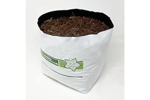 TECH-GARDEN Potting Coir Coco Soil Substrate Grow Bag Organic RHP Certified Compressed Block – Make 10 Litres of Rich Multi Purpose Mix for Hydroponics Tents Rooms Fabric Pots Seeds Plants Canna & Vegetables