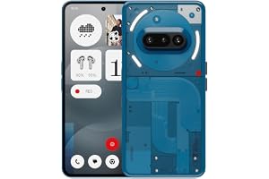 Nothing Phone (3a) Smartphone, 6.77" 120Hz AMOLED Display, 50MP Triple Camera System, Snapdragon 7s Gen3 Processor, Bluetooth 5.4, IP64 Waterproof, 5000mAh,Dual Nano-SIM, Android 15, 12+256GB Blue