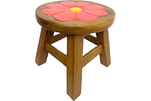 Crafty Artisan kids wooden stools (daisy flower)