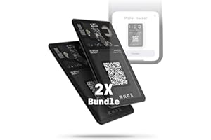Rolling Square AirCard - Wallet Tracker Trova Oggetti, Biglietto da Visita NFC e QR Code, Compatibile con App Dov'è con Segnale Sonoro, Ultra Sottile 2.2mm, Durata della Batteria 2,5 Anni