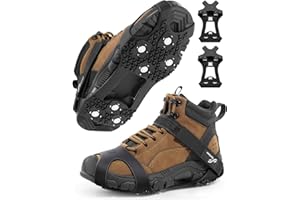 ‎SPORTNEER Sportneer 28 Spikes Antirutsch Schuhspikes Schuhkrallen Steigeisen für Grödeln Wander Joggen Stadtpendeln und tägliches Gehen im Winter Damen Und Herren