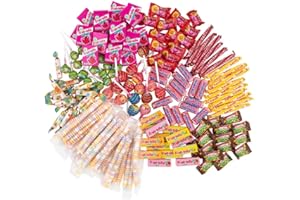‎CHUPA CHUPS Chupa Chups Kinder Süßigkeiten Mix, 150-teilig mit Lollis, Kaugummis und Bonbons von Mentos, Center Shock, Fruittella usw., geeignet für Geburtstag und Weihnachten