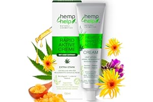 ‎HEMP HELP HEMP COSMETIC Rapid Activ Extrastarke Hanf 𝗦𝗰𝗵𝗺𝗲𝗿𝘇𝘀𝗮𝗹𝗯𝗲 für Rücken-, Schulter-, Knie-, Gelenk-, Nacken- und Muskel𝙎𝙘𝙝𝙢𝙚𝙧𝙯𝙚𝙣, 𝘼𝙧𝙩𝙝𝙧𝙤𝙨𝙚, 𝙀𝙣𝙩𝙯ü𝙣𝙙𝙪𝙣𝙜𝙨𝙝𝙚𝙢𝙢𝙚𝙣𝙙𝙚 salbe