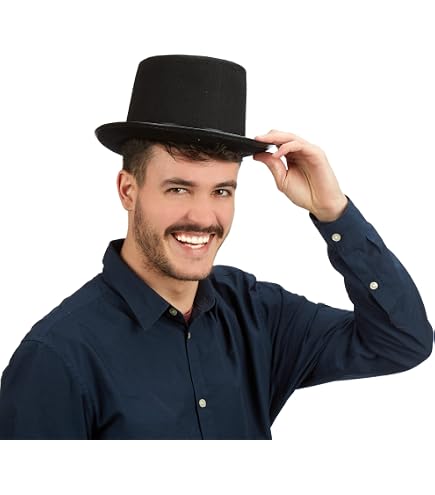 Toyland® Allemagne Chapeau Haut de Forme Fantaisie pour Fan de Football avec Footballs 3D – Parfait pour les Fêtes D'Euro/Coupe du Monde/Football et les Célébrations Allemandes – 8 Pays Disponibles