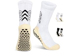 VOBUKE Calcetines Futbol Niño calcetines Antideslizantes Niña Medias de Futbol Algodón Transpirables Calcetines Deporte Transpirables para Fútbol Baloncesto Rugby Correr de 6-12 Años