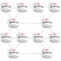 Lot De 6 Détecteurs De Fumée X-Sense XS01-WR – Réseau Sans Fil 10 Ans Batterie Remplaçable EN14604