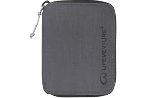 Lifeventure RFiD Protected Zip Bifold Wallet — Slim Wallet for Travel, Eco-Friendly, Recyclable Material