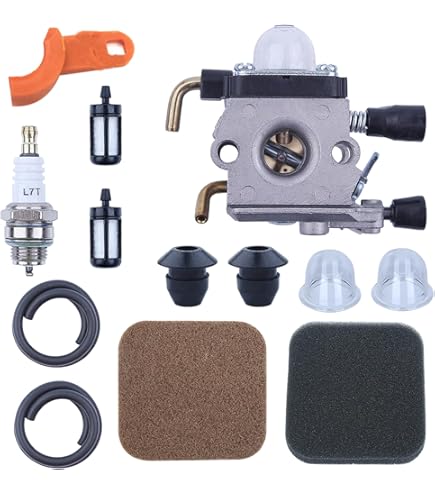 AISEN Vergaser Reparatursatz Für Stihl FS85 FS75 FS80 - Mit Luftfilter Und Zündkerze