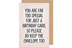 Edition Seidel Kartka urodzinowa premium z kopertą, kartka z życzeniami z sentencją Happy Birthday, mężczyzna, kobieta, zabawny humor (G3649 SW024)