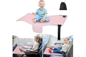 Zyphoria Toddler Airplane Bed, Kids Seats Extender, Safe Baby plane Travel Essentials, Portable Long Trip Flyaway Kid Seat Footrest, Air Flight Must Have for Infant Sleeping & Rest (Pink)