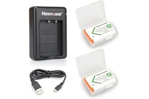 Newmowa NP-BX1 Zapasowa bateria (2-pak) i szybka podwójna ładowarka do DSC-HX50V, DSC-HX300, DSC-HX400, DSC-RX1, DSC-RX1R, DSC-RX100, DSC-RX100 II, DSC-RX100M II, DSC-RX100 V, DSC-RX100 VI