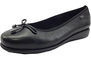 Valleverde Ballerina Donna 36101 in Pelle Nero. Una Calzatura Adatta per Tutte Le Occasioni. Primavera-Estate 2021 2021
