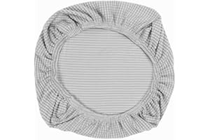 Yikko - Coprisedia lavabile per sedie da ufficio, elasticizzato, in spandex, federa per sedie per sala da pranzo, decorazione per feste, per matrimoni, bar, colore argento