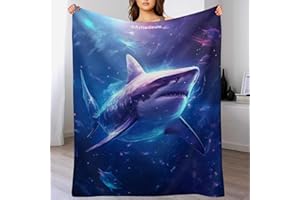 AAPZY Decke Flauschige Sofa Decke, Hai Super Weich & Flannel Fleecedecke Als Tagesdecke, Sofaüberwurf, Wohndecke （150×200cm）