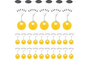 ‎REALURE Realure 150/300 STK Gummistopper Angeln 6 in 1 Gummiperlen Angeln Kleine Schnurstopper Angeln Forellen Stopper Angeln für 0,1–0,43mm Linie Stopper Angeln und Sinker Stops Oval