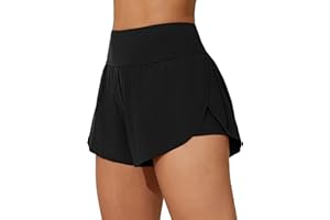 ATTRACO Women's Swim Shorts with Pockets High Waisted Bathing Suit Swim Bottoms