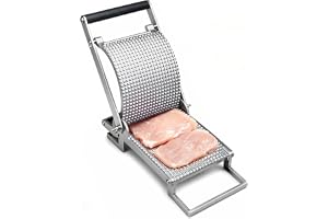 Chingcoo Kötthammare rostfritt stål manuell, köttmjukgörare pressmaskin för rivjärn, rivpress köksverktyg, kötthammare för kö