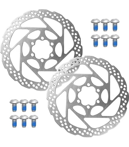 Rotore Freno A Disco Shimano SM-RT26-S 160 Mm - 6 Bulloni Con Viti E Rondelle - Argento - copertina