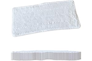 LEAD HOME Juego de 8 fundas de repuesto para mopas de vapor Vileda Steam XXL, lavables en blanco