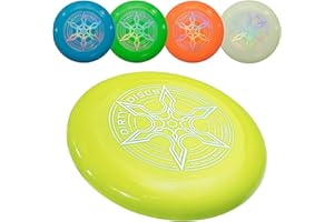 Indy - Dirty Disc (175 g) Frisbee, Disco da Competizione Professionale per Adulti, Bambini, Sport, Giochi e Divertimento all'Aria Aperta (Giallo)