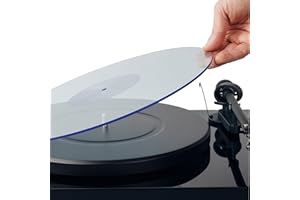 Hudson Hi-Fi Acrylic Turntable Mat - BlueLit - LP Slipmat