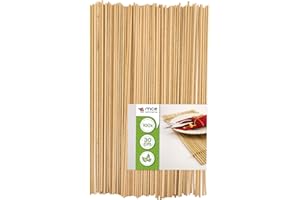MCE-Commerce Lot de 100 baguettes rondes en bois de hêtre naturel, Ø 3 mm, longueur 30 cm, modélisme, bricolage, 3mm x 30cm