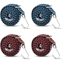 Tendeurs Élastiques Avec Crochets - Lot De 4 - 1m Long - Caoutchouc Renforcé - Pour Transport, Déménagement