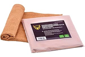 Royal Hunter ® - Gunclean pro panno per la cura delle armi brillante – Panno per la pulizia dell'arma in fibre naturali – indeformabile e durevole – più volte applicabile e lavabile – 40 x 40 cm..