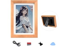 Waveshare 7.3inch E6 Full Color E-Paper With Solid Wood Photo Frame, Ultra-Long Standby, 800 x 480 Resolution(batt NOT Included)