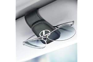 NGJIDP Fit Lexus Sunglasses Holder,Leather Glasses Holders Fit Lexus GS NX RX GX RC ES UX LX LS,Ticket Card Clip Car Sunglasses Holder for Car Sun Visor, Accessories, Black