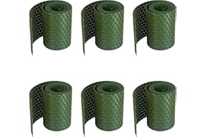 workingHOUSE Valla Protectora para Jardines- Revestimiento de privacidad de Poliratán para Jardines y terrazas - Sin Mantenimiento y Fácil de Instalar - 255 cm Largo x 19 cm Ancho (6, 6 x Verde)