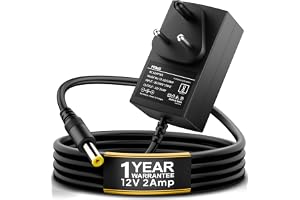 FEDUS 12V 2Amp DC Power Supply Adapter Converter, 12 Volt 2A SMPS for CCTV Camera, Routers, DVR, NVR, LCD Monitor, TV, LED Strip Light, Setup Box, Broadband, AC Input 100-240V, DC Output 12v 2amps