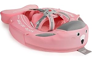 ‎HECCEI Mambobaby Neueste Schwimmring Baby mit Sonnendach, Schwimmreifen Nicht Aufblasbar Robust Weich Wasserdicht Schwimmtrainer für Kinder 3 Monate bis 24 Monate