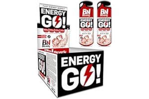 BEVERLY NUTRITION Beverly Energy Go | Gel Energético | Estuche de 12 geles de 73 gr cada uno | Delicioso sabor | Aumento de fuerza y resistencia antes y durante el ejercicio. (COLA)