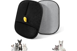 Hotcho Lot de 2 Gant Anti Poils Animaux Amélioré, Gant de Toilettage Chien Chat Réutilisable, Gant pour Enlever Les Poils de Chat, Gant Poils Animaux, Ramasse Poils Animaux Lavable